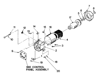 Generator Model No. 5w964 Diagram and Parts List for 9308-0-5W694  Briggs and Stratton Generator
